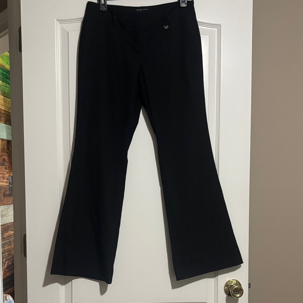 New York & Company Sleek Black Boot Cut Pants